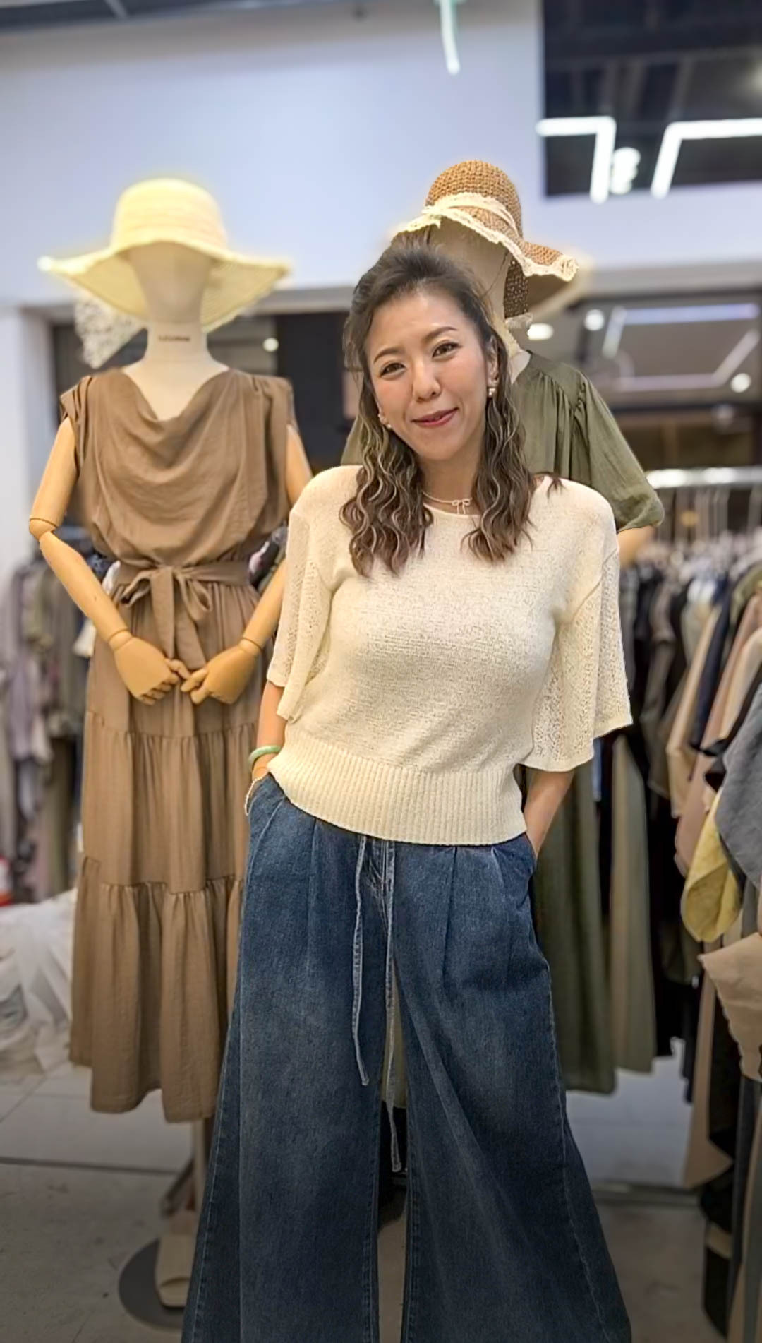 🥰PM_K9639  ▶️大圓領網狀上衣 👉B:92cm L:54cm👈