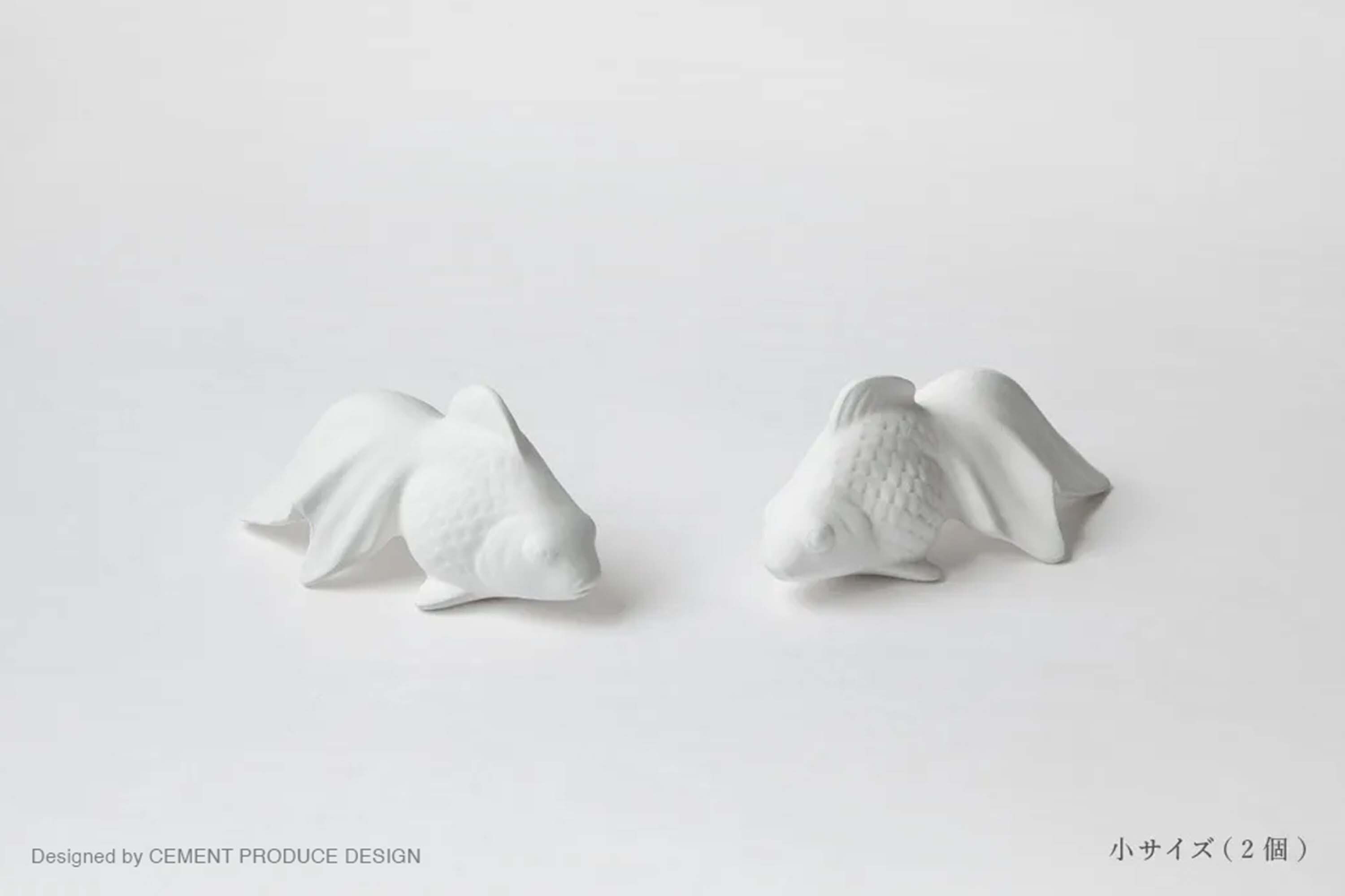 2入立體金魚造型的陶瓷材質擴香石