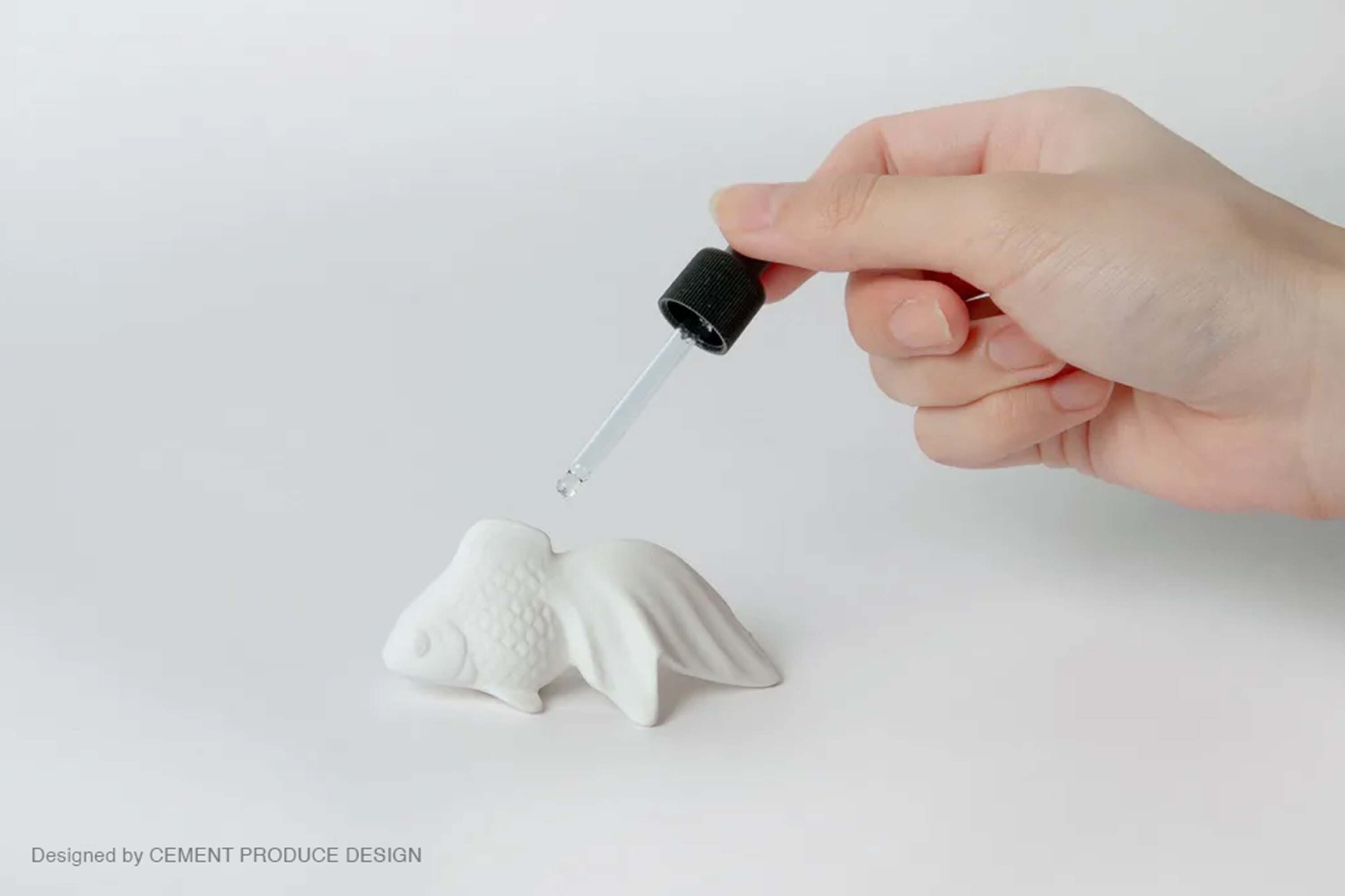 立體金魚造型的陶瓷材質擴香石