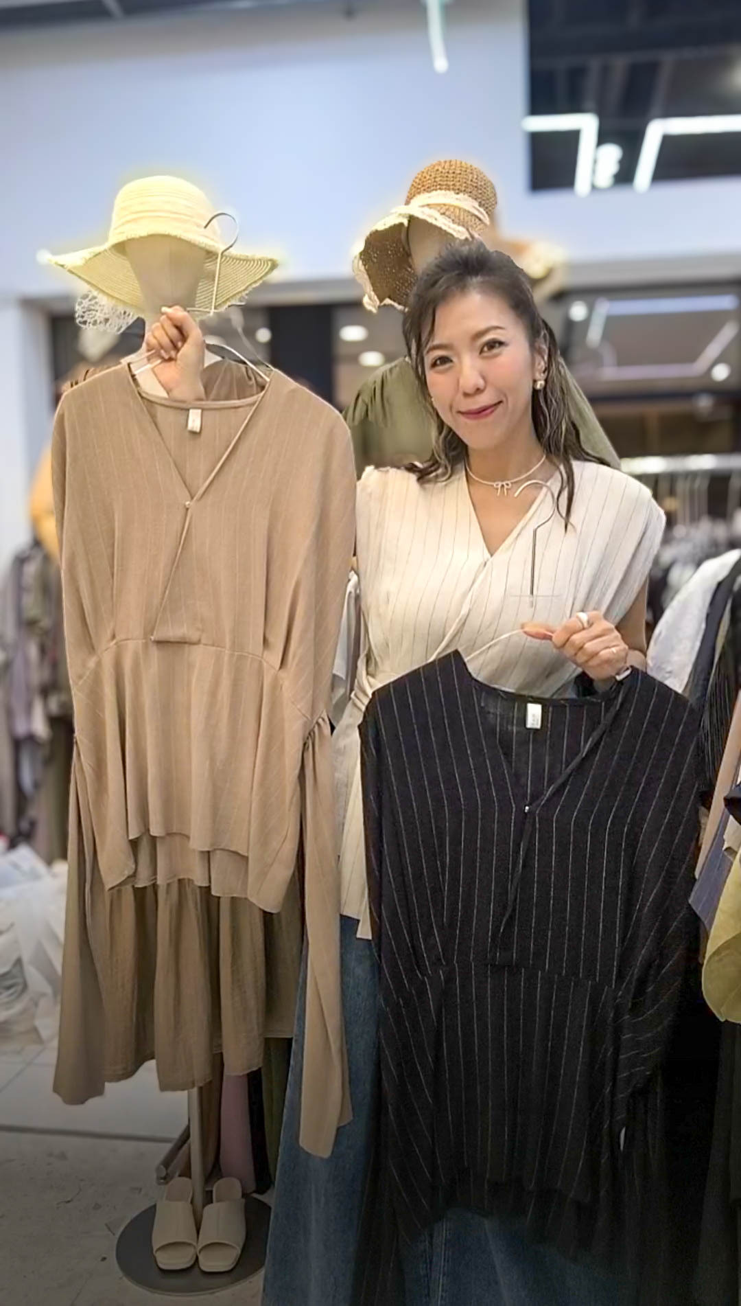 🥰PM_K9643  ▶️條紋無袖綁帶上衣 👉B:112cm W:86-108cm H:cm L:68cm👈