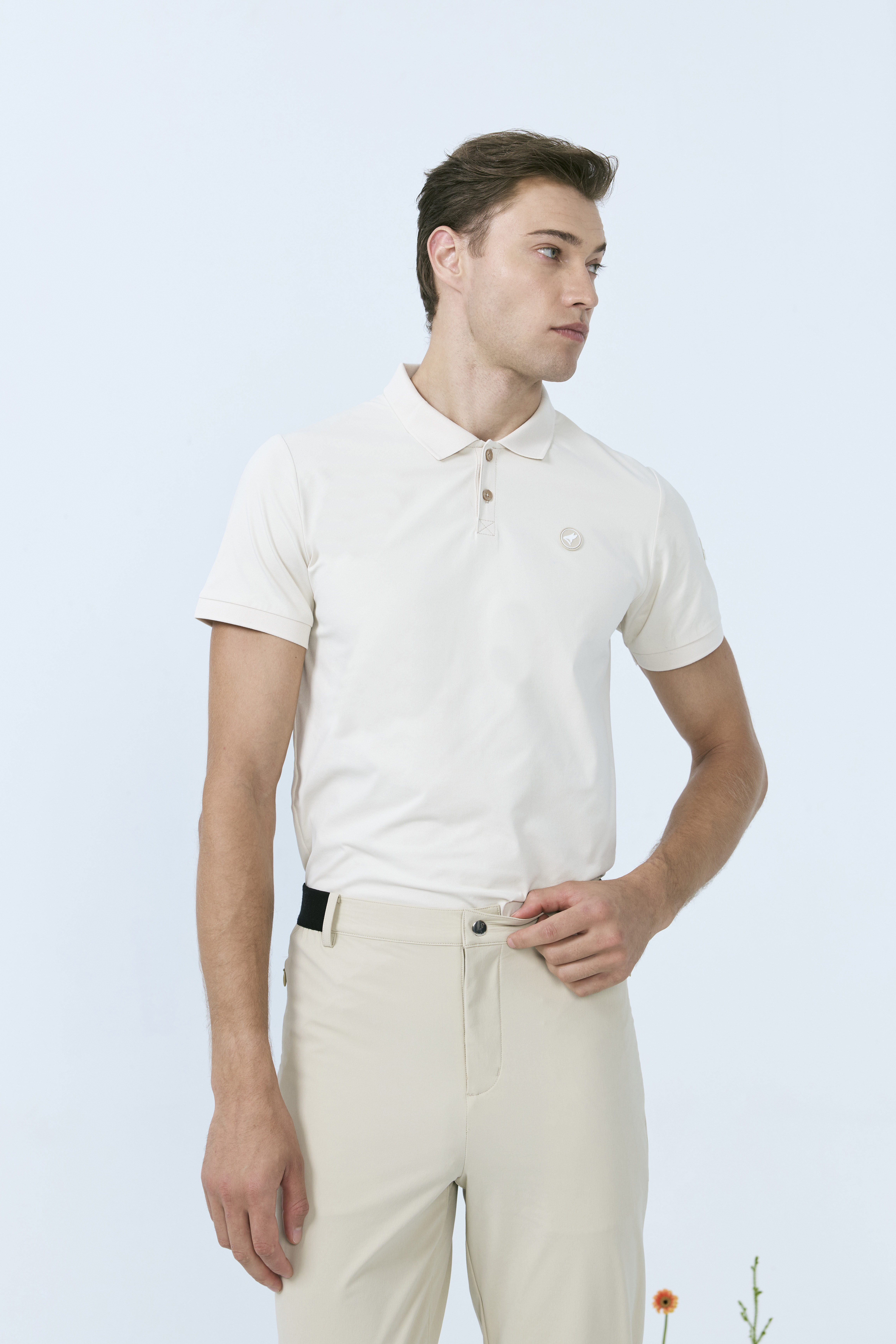 攻略機能男衫-米卡其