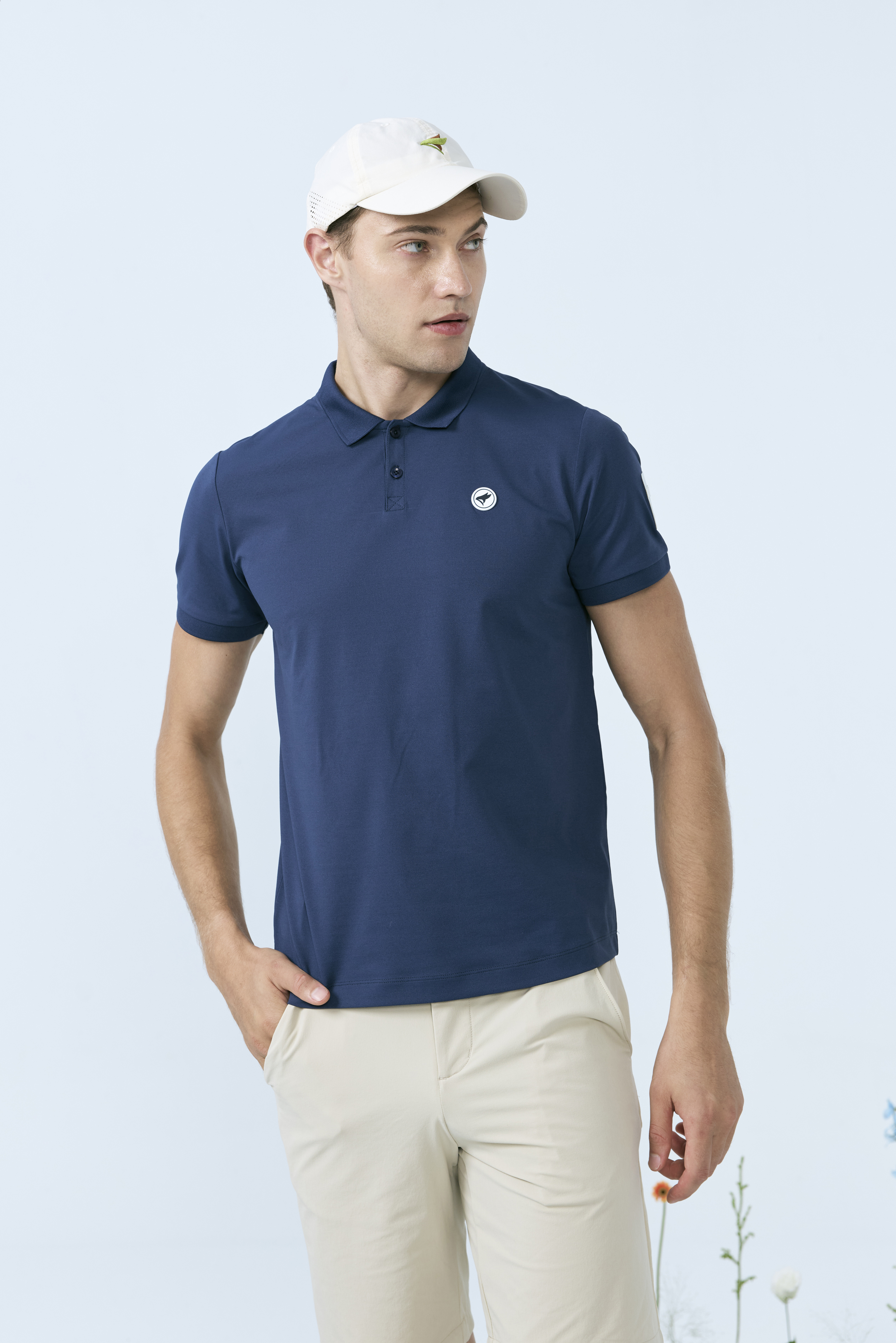 攻略機能男衫-藏藍