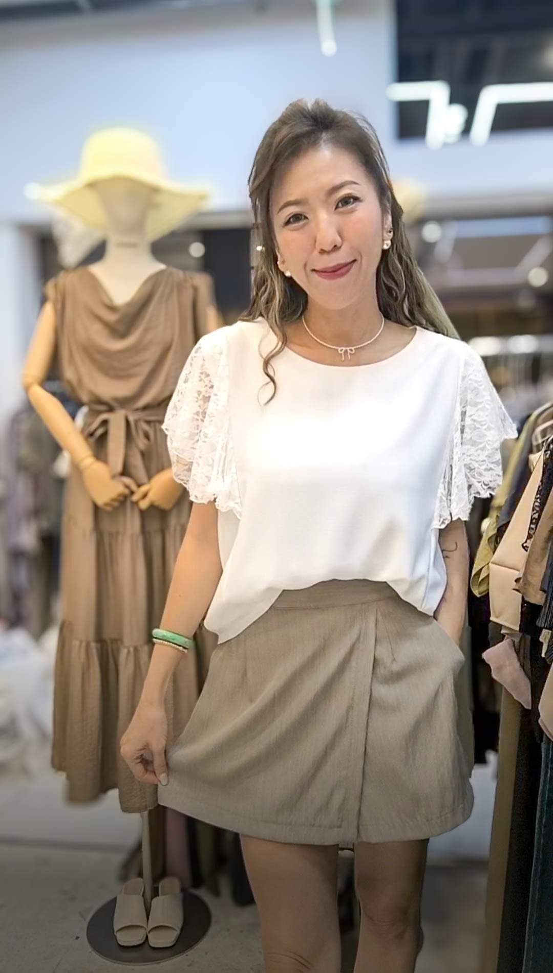 🥰PM_K9647  ▶️蕾絲袖子上衣 👉B:112cm L:54cm👈