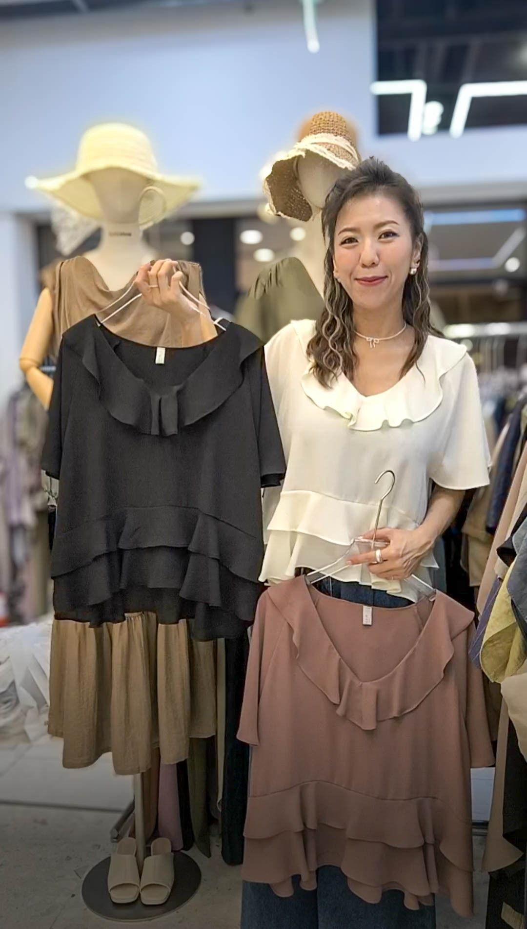 🥰PM_K9648  ▶️荷葉邊上衣 👉B:110cm L:56cm👈
