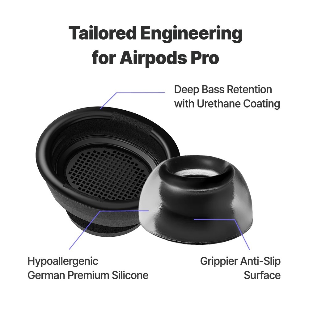 AZLA SednaEarfit CRYSTAL for AirPods Pro 真無線耳機耳膠 (兩對裝)