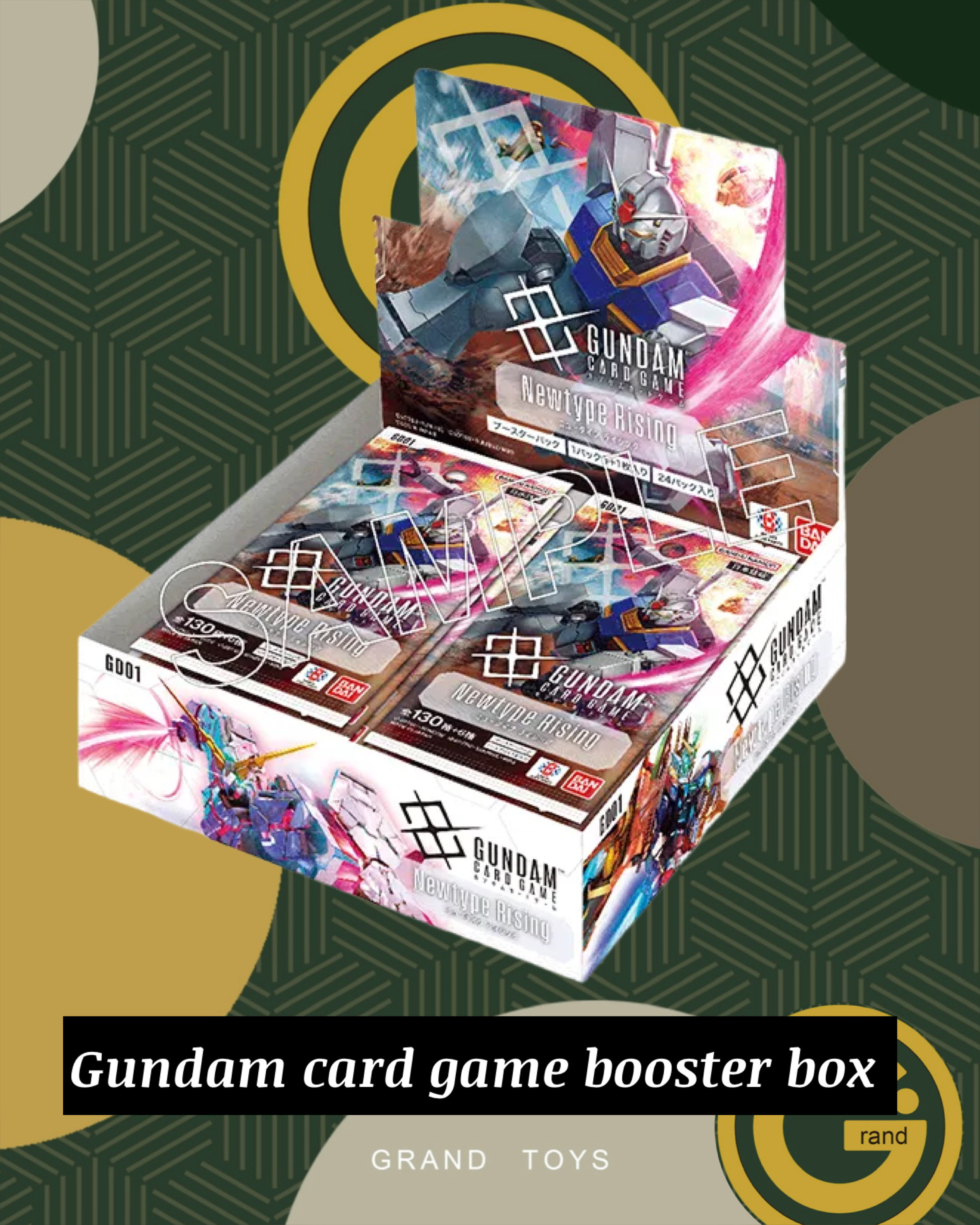Gundam card game booster box Japanese Newtype Rising [GD01] sealed