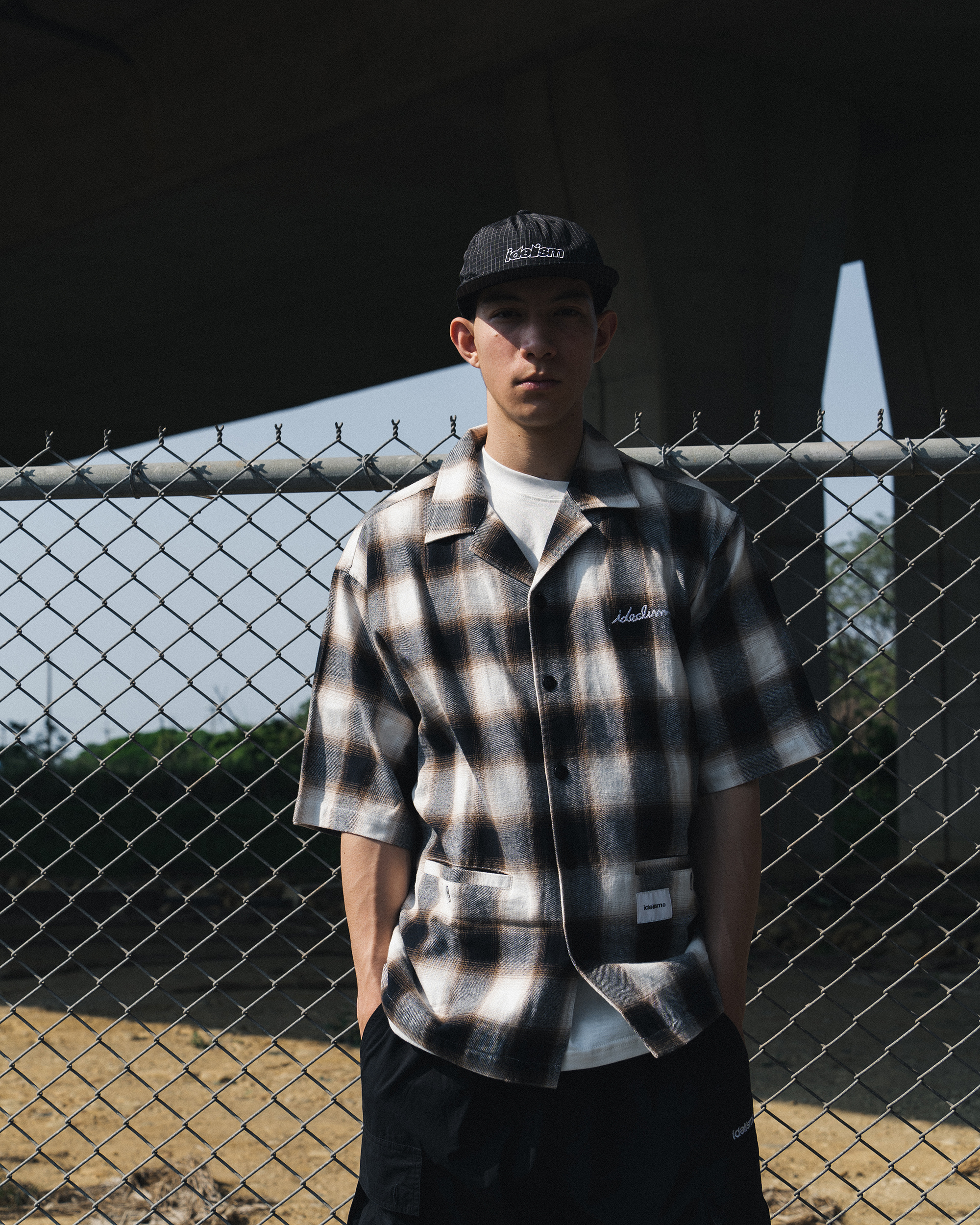 idealism Checkered Shirt 黑白棕色 格紋古巴襯衫【ID25068】