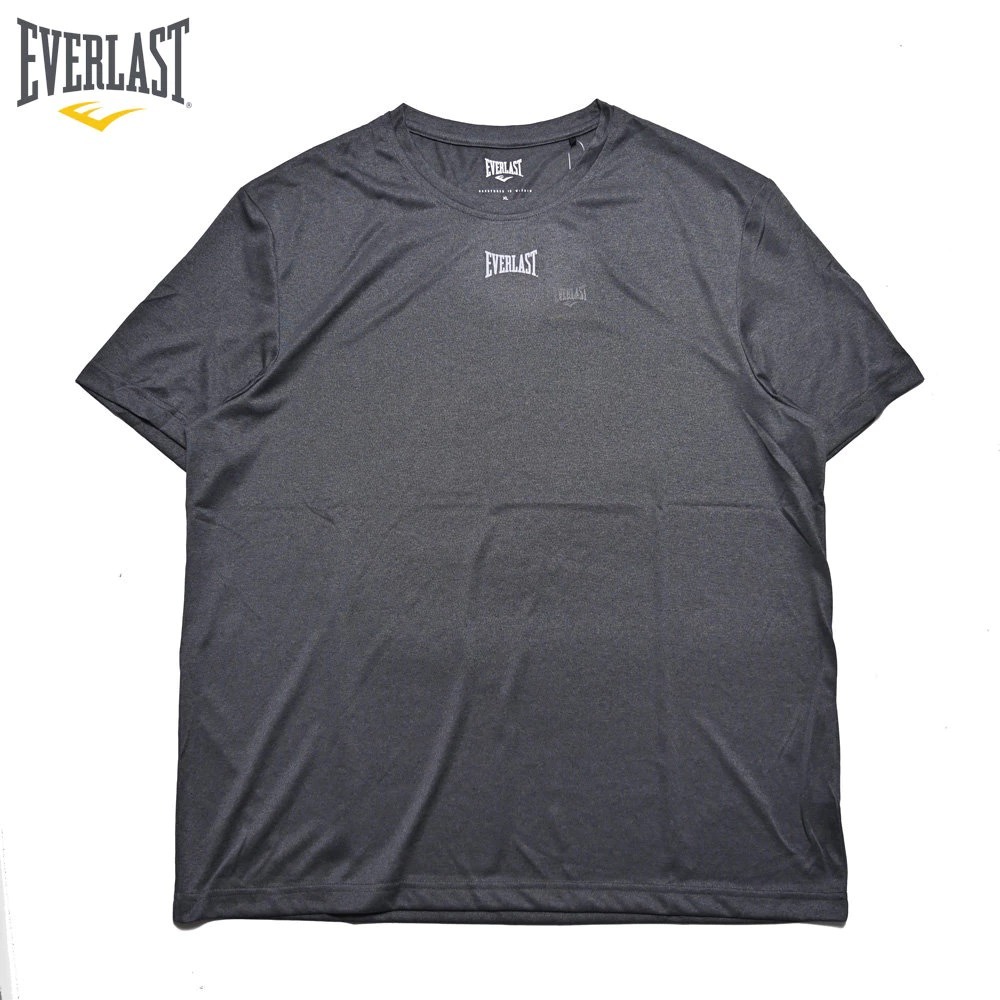 EVERLAST 短袖 短T 鐵灰 小LOGO 吸排 運動 上衣 男 4021108410