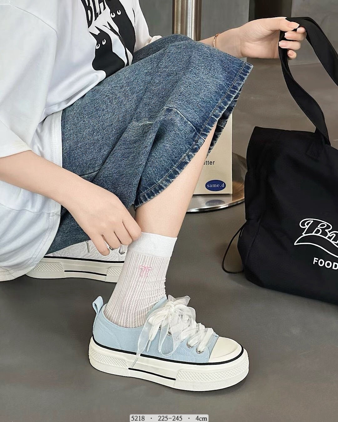 5218-韓國清新糖霜厚底休閒鞋