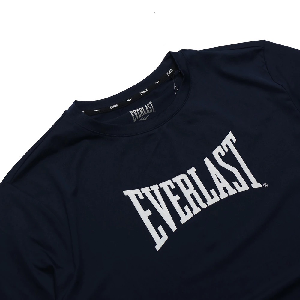 EVERLAST 短袖 短T 黑色 印花LOGO 運動 快排 機能 上衣 男 4021109020