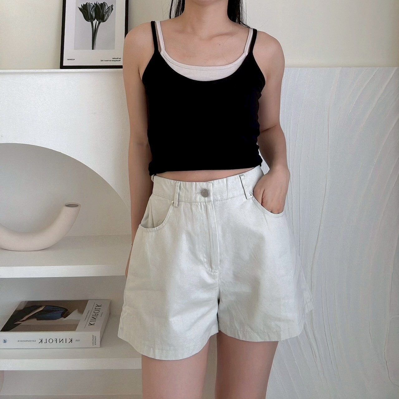 疊穿撞色假兩件（bratop）（現貨）