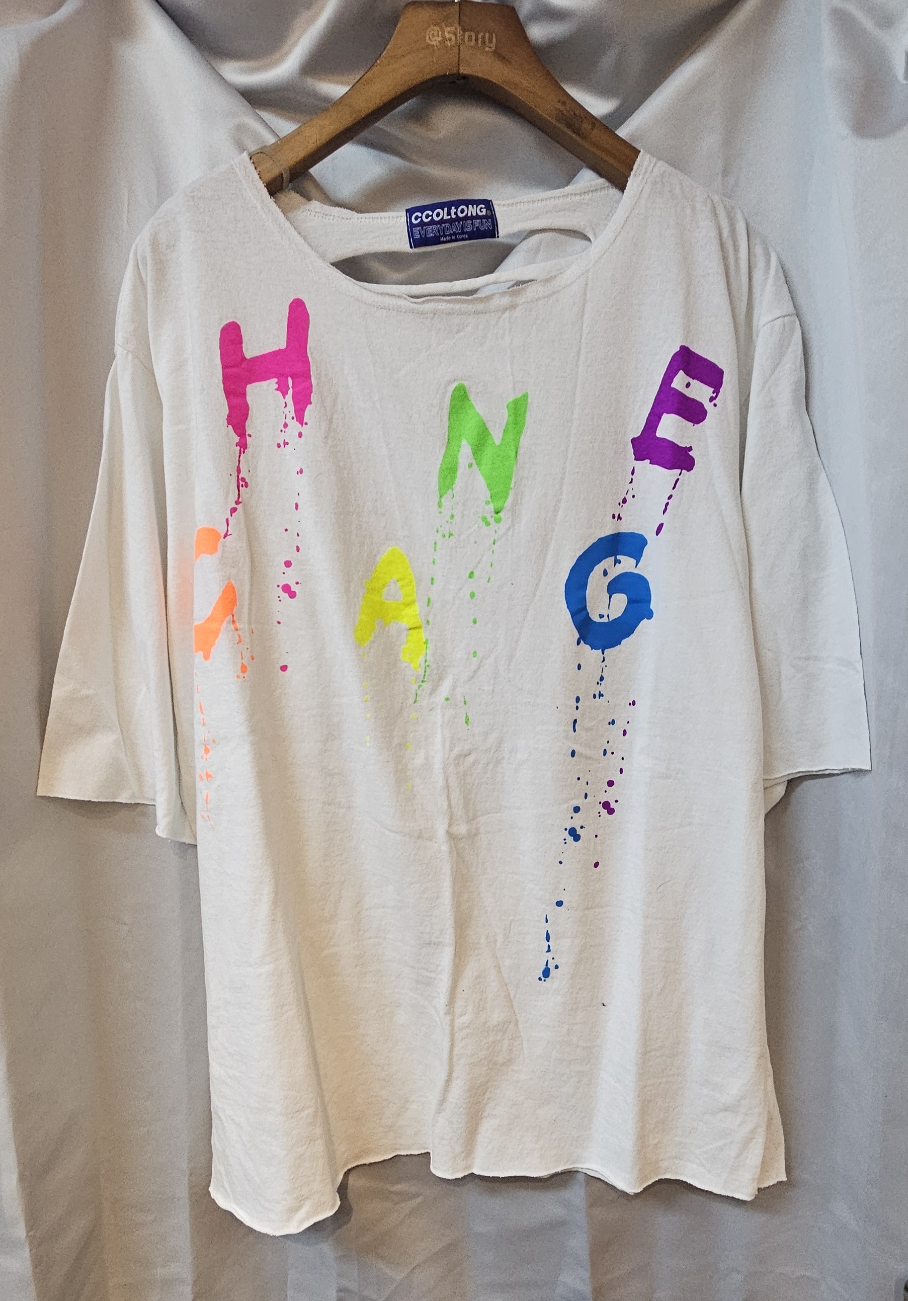 現貨 韓國彩字TEE （清貨價貨品，不設退換）(AT 339)