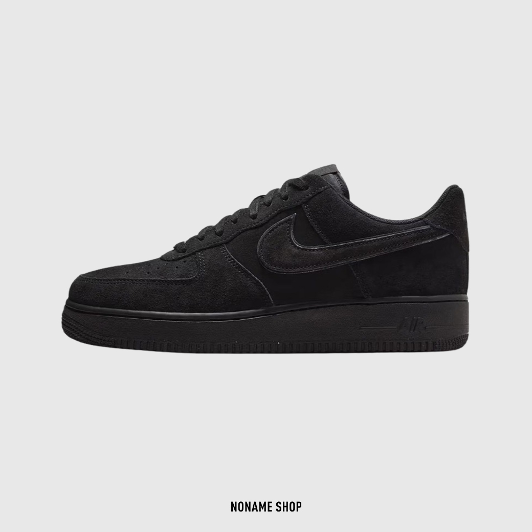 NIKE AIR FORCE 1 '07 “BLACK CAT” 低筒 黑豹 麂皮 全黑 (男款)