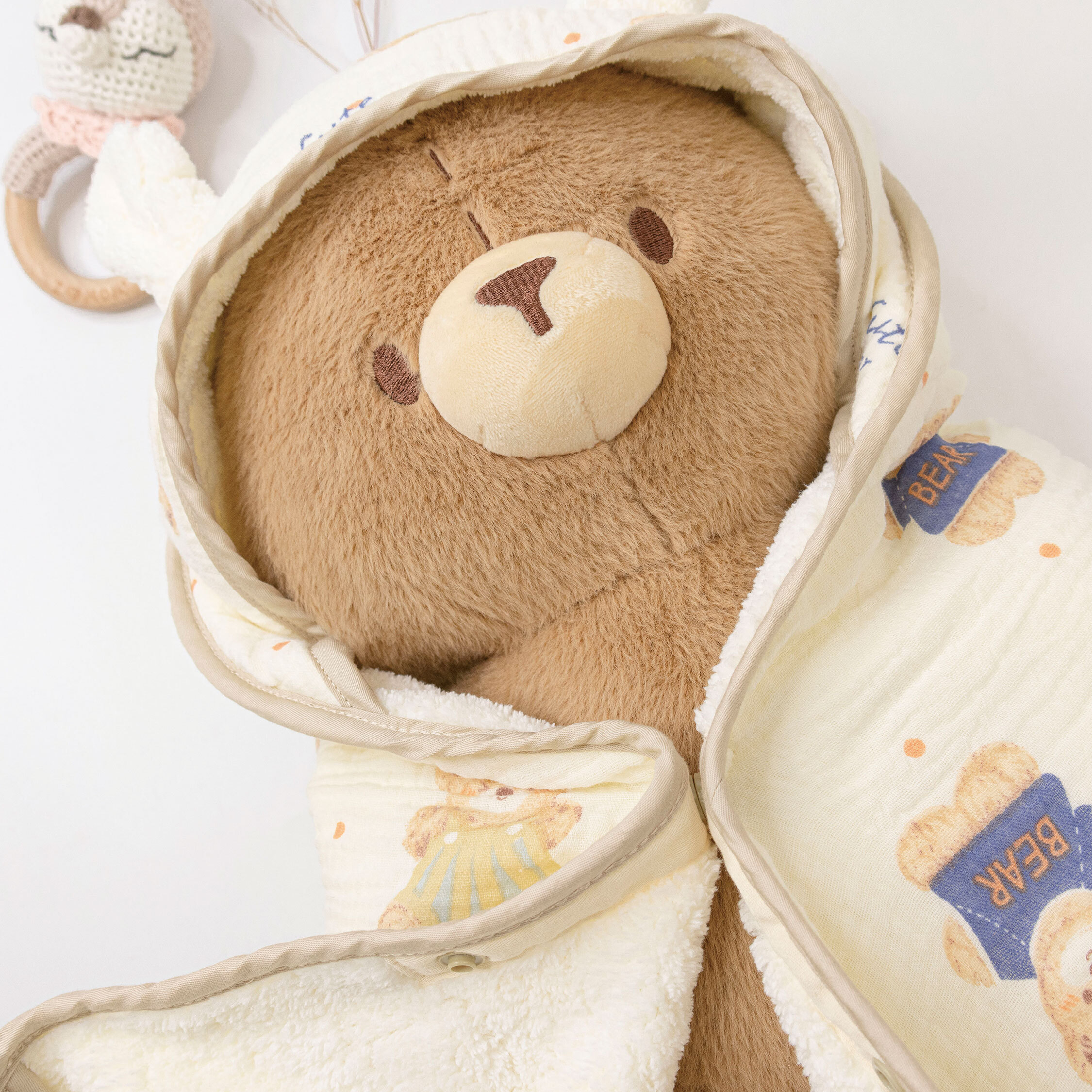 【JB0481】MIT手繪泡泡紗多用斗篷浴包巾＊四款