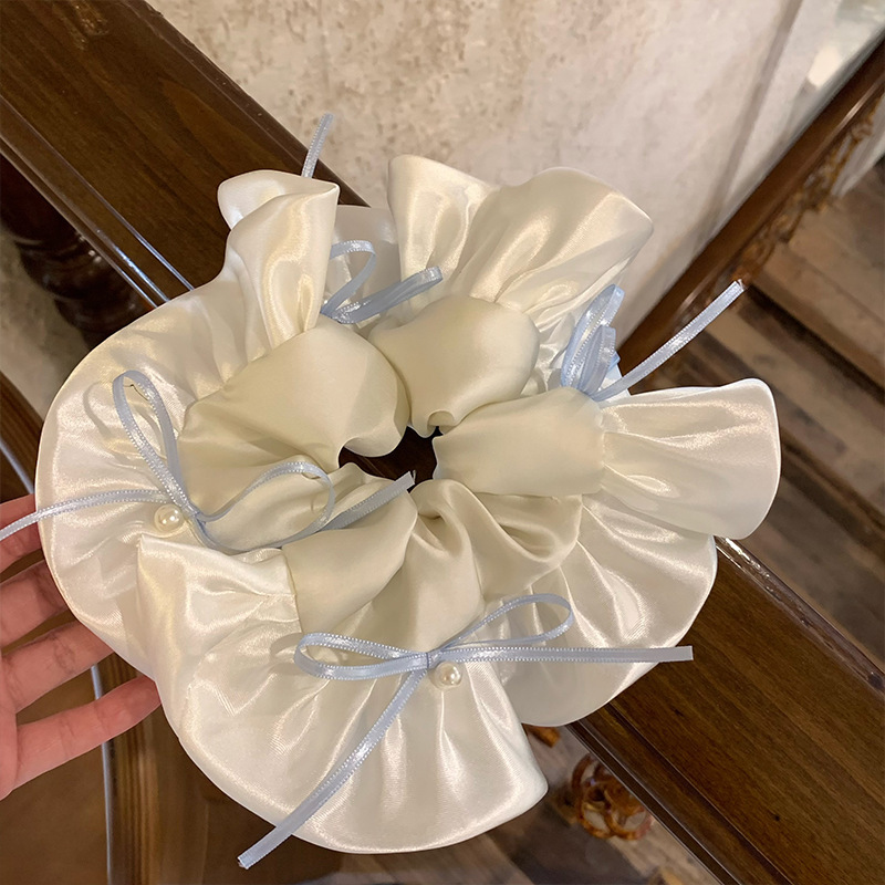 [2 FOR RM10] Ballet-Inspired French Ruffle Bow Scrunchies