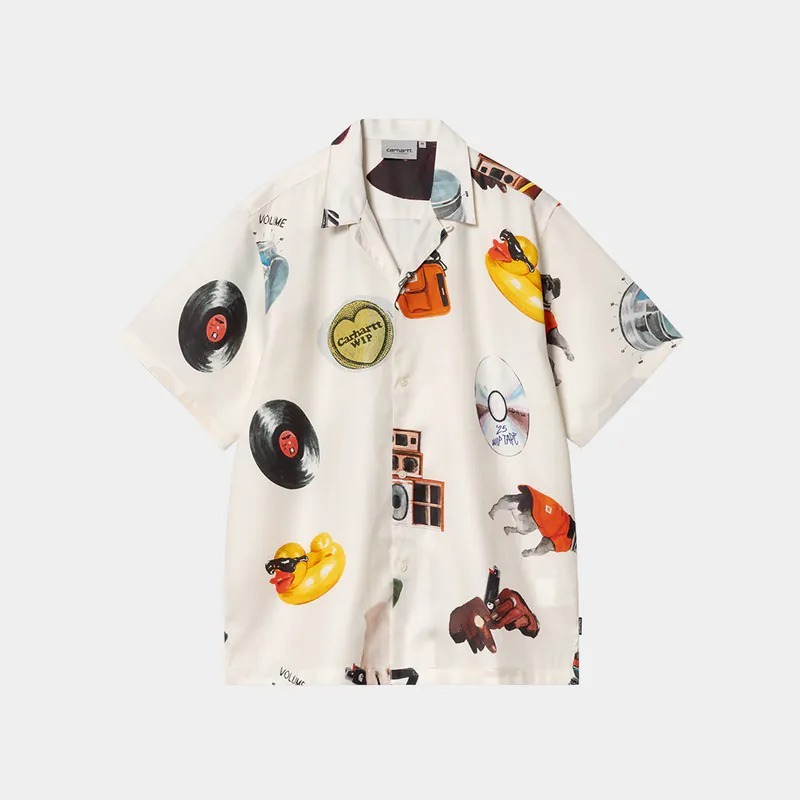 2025SS CARHARTT WIP S/S Jacob Rochester Shirt 滿版 熱門商品 短袖 襯衫 現貨 I034574