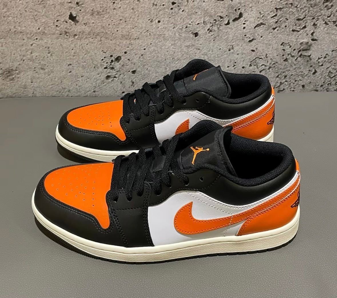 NIKE AIR JORDAN 1 LOW 橘勾 扣碎籃板 拼接 男鞋