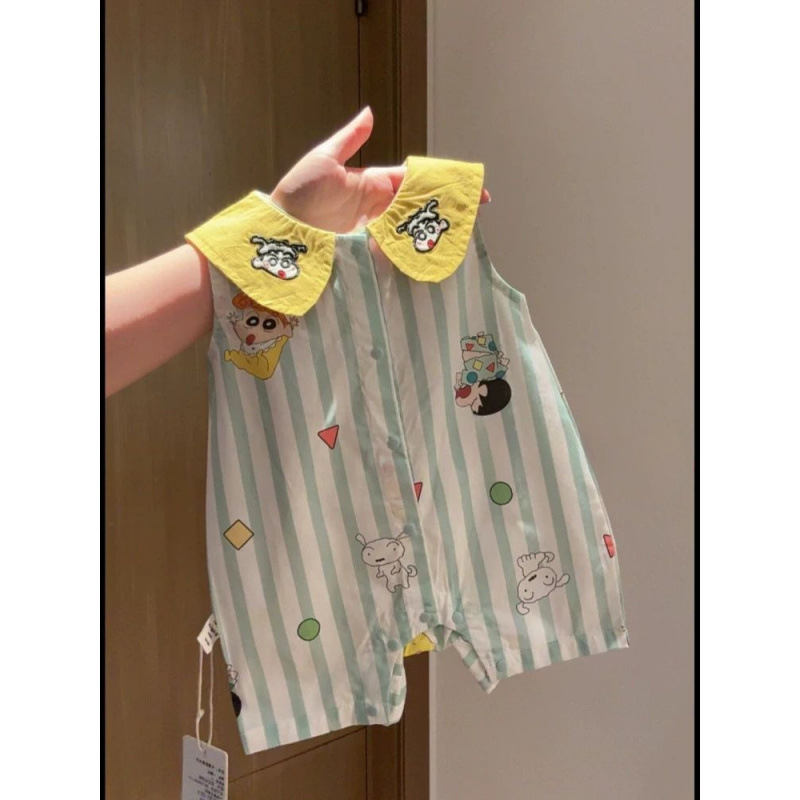 《1710》刺繡卡通超萌生日背心爬服 (59-100)