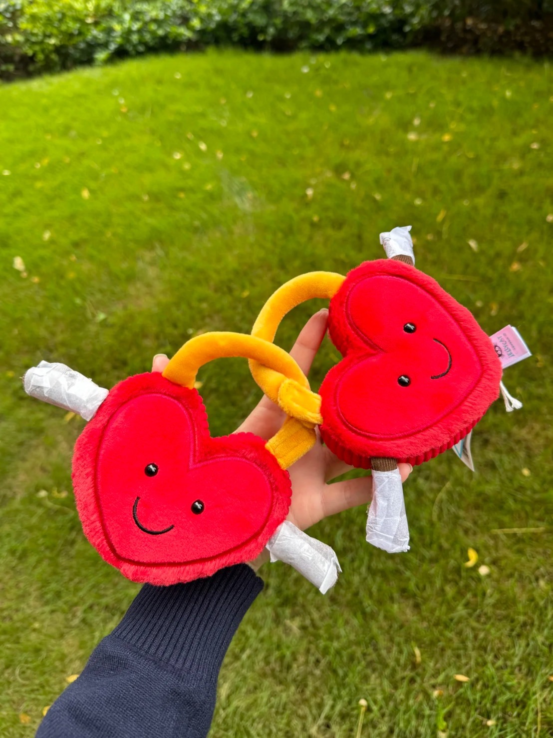 JELLYCAT 情人節 毛絨愛心鎖 高約15公分