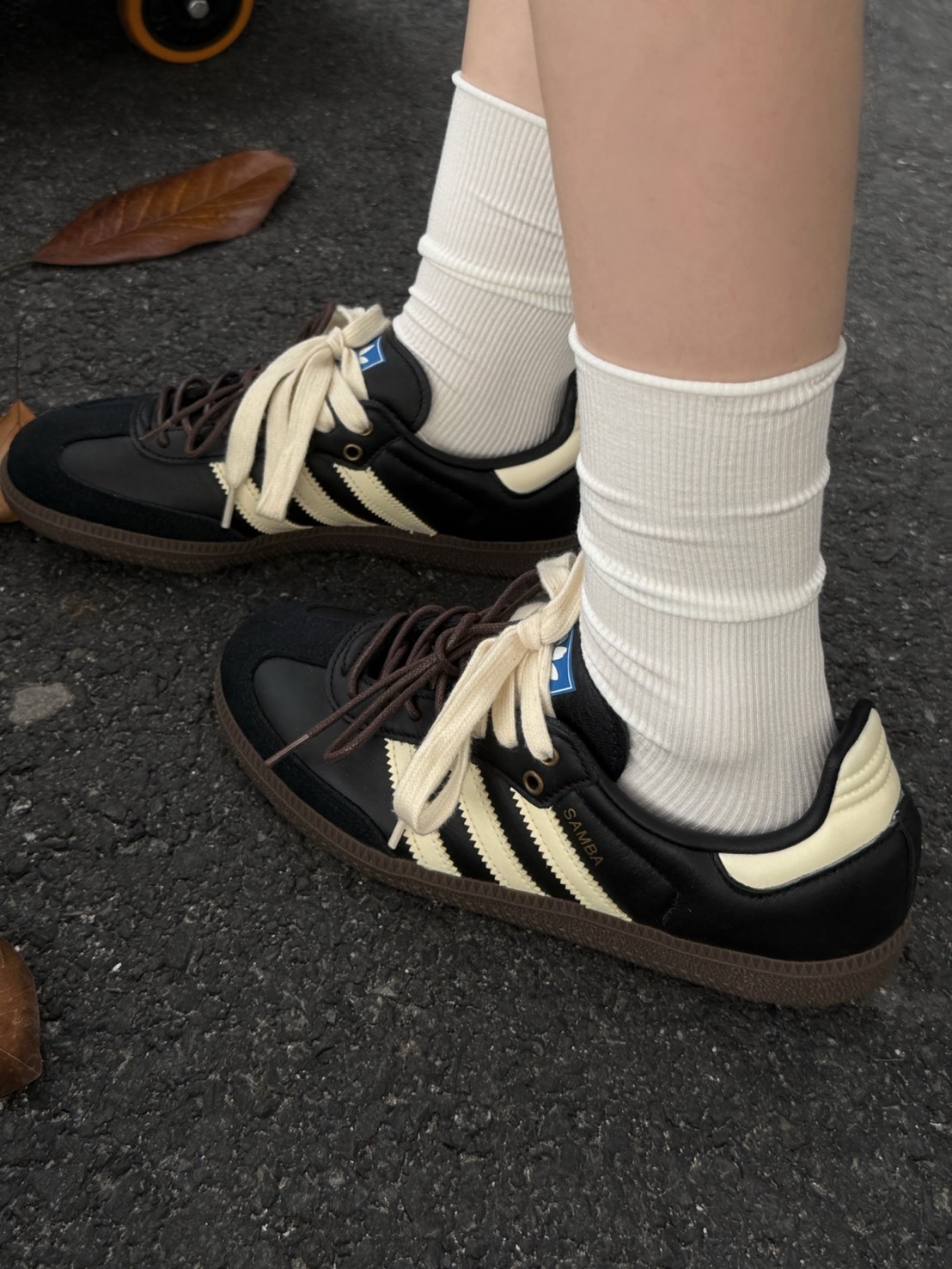 特殊訂製款 ADIDAS SAMBA 黃昏舊事 奶油黑棕