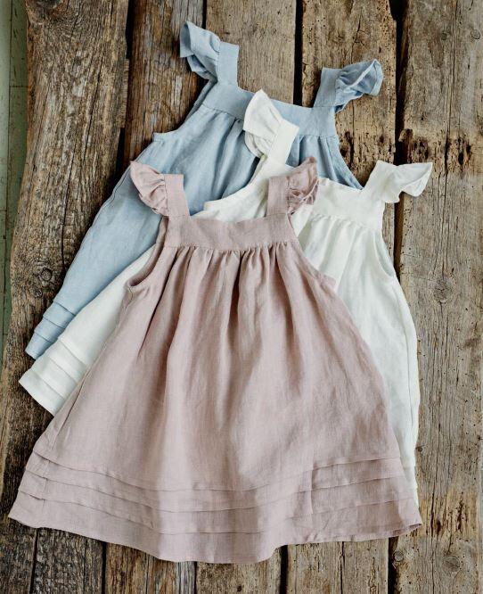 (預購)ALL THE BEAUTIFUL LINEN 後開襟小天使洋裝 OPEN BACK PINAFORE