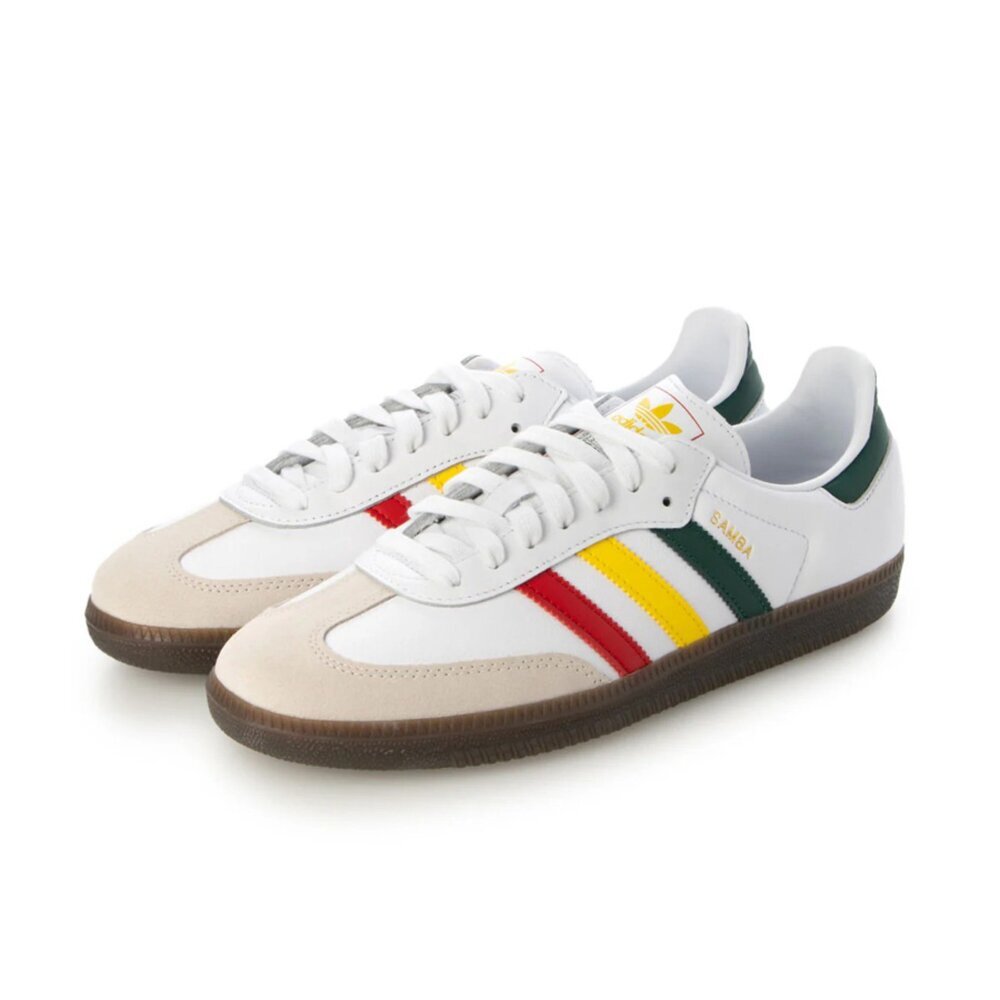 Adidas Samba OG White Rasta 紅黃綠 IH3118