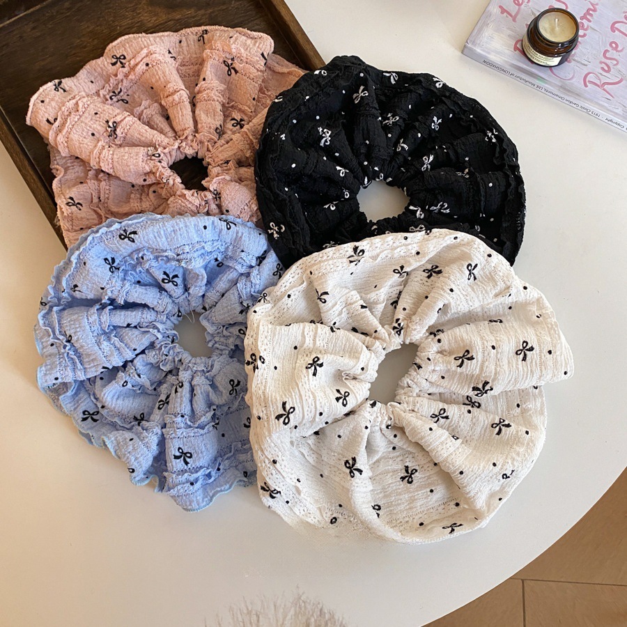[3 FOR RM10] Layered Lace Bow Scrunchies