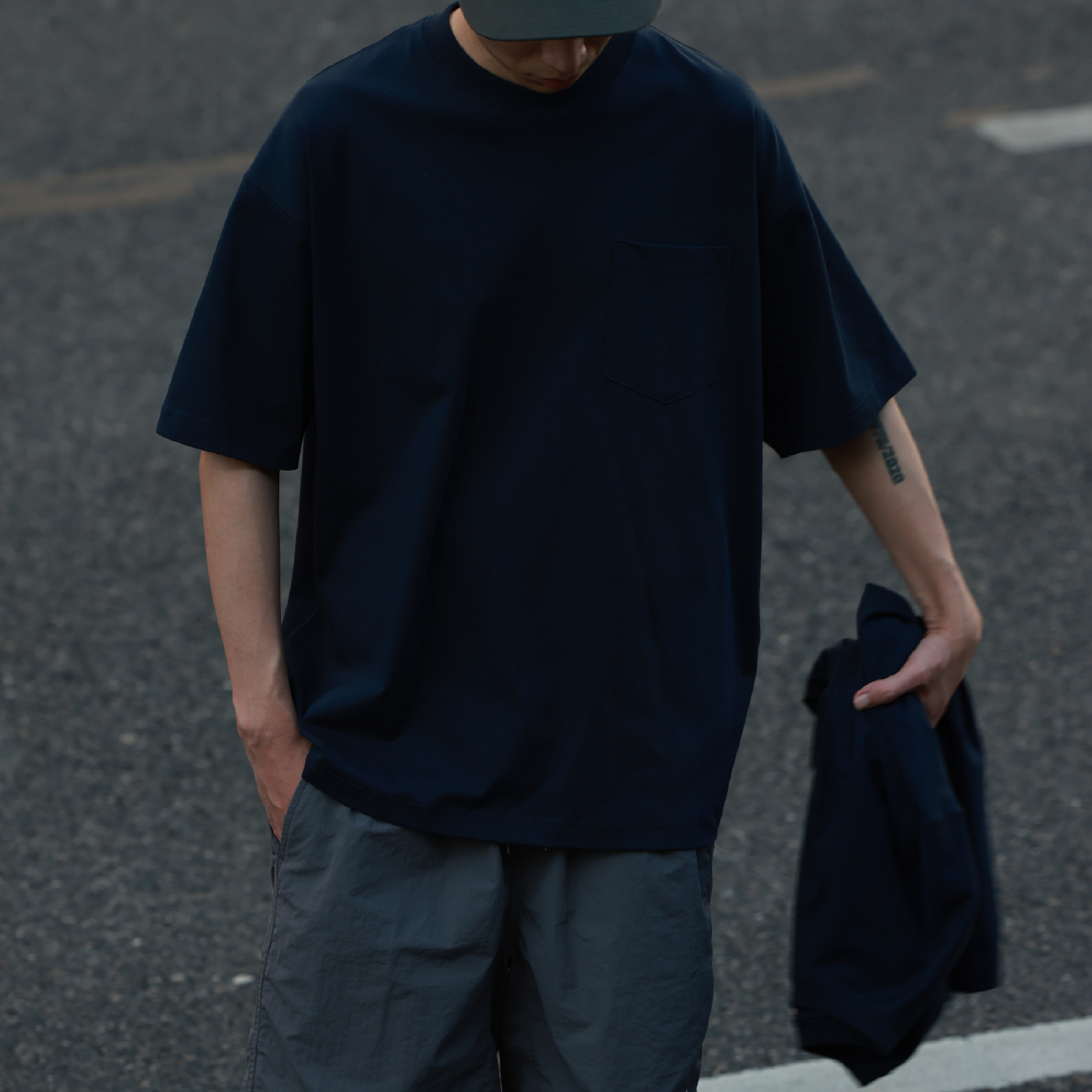 PIN SKTBS Sorona® Tee 涼感 口袋短Tee [P-T30]
