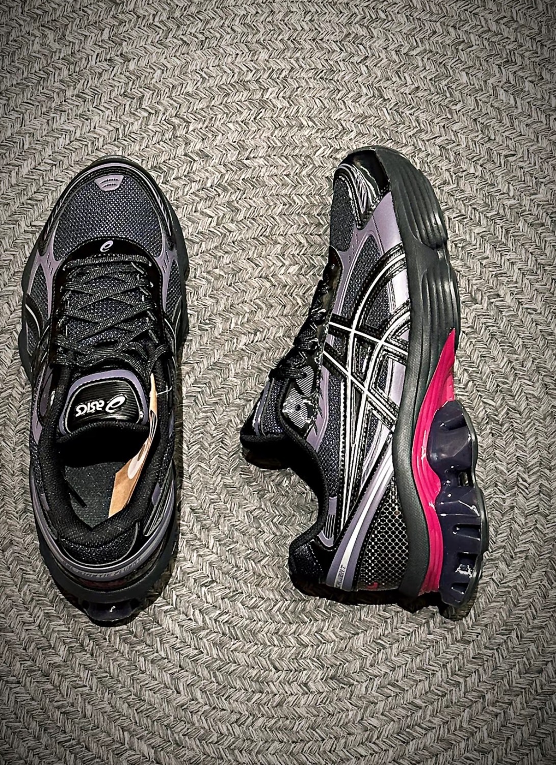 ASICS亞瑟仕 慢跑鞋 黑色 GEL-KINETIC FLUENT 男女同款 緩震運動鞋 輕量 跑鞋 情侶款 穿搭百搭 July25