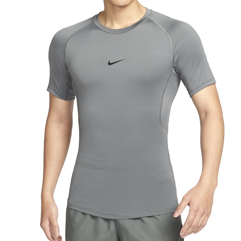 NIKE AS M NP DF TIGHT TOP SS 灰 短袖 上衣 男 訓練衣 FB7933-084 [台灣現貨]
