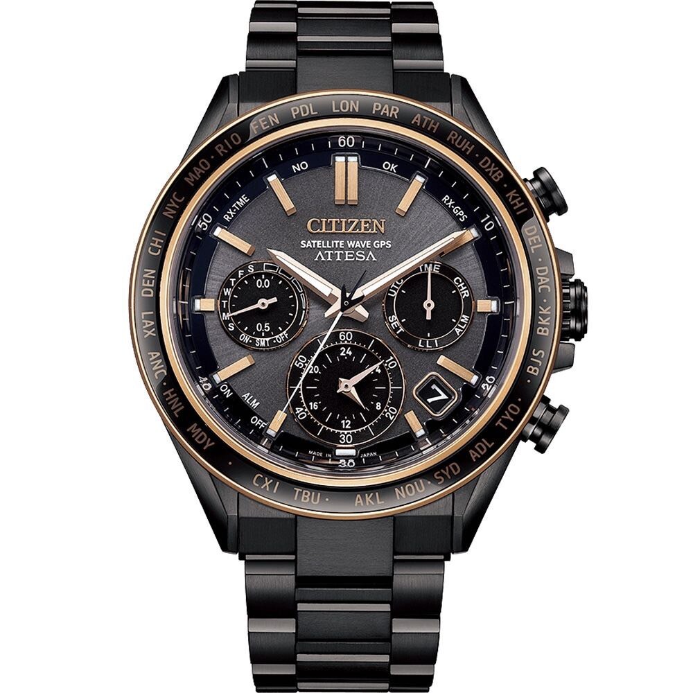 【CITIZEN星辰】GPS衛星對時鈦金屬光動能腕錶CC4074-61W 44.6mm 現代鐘錶