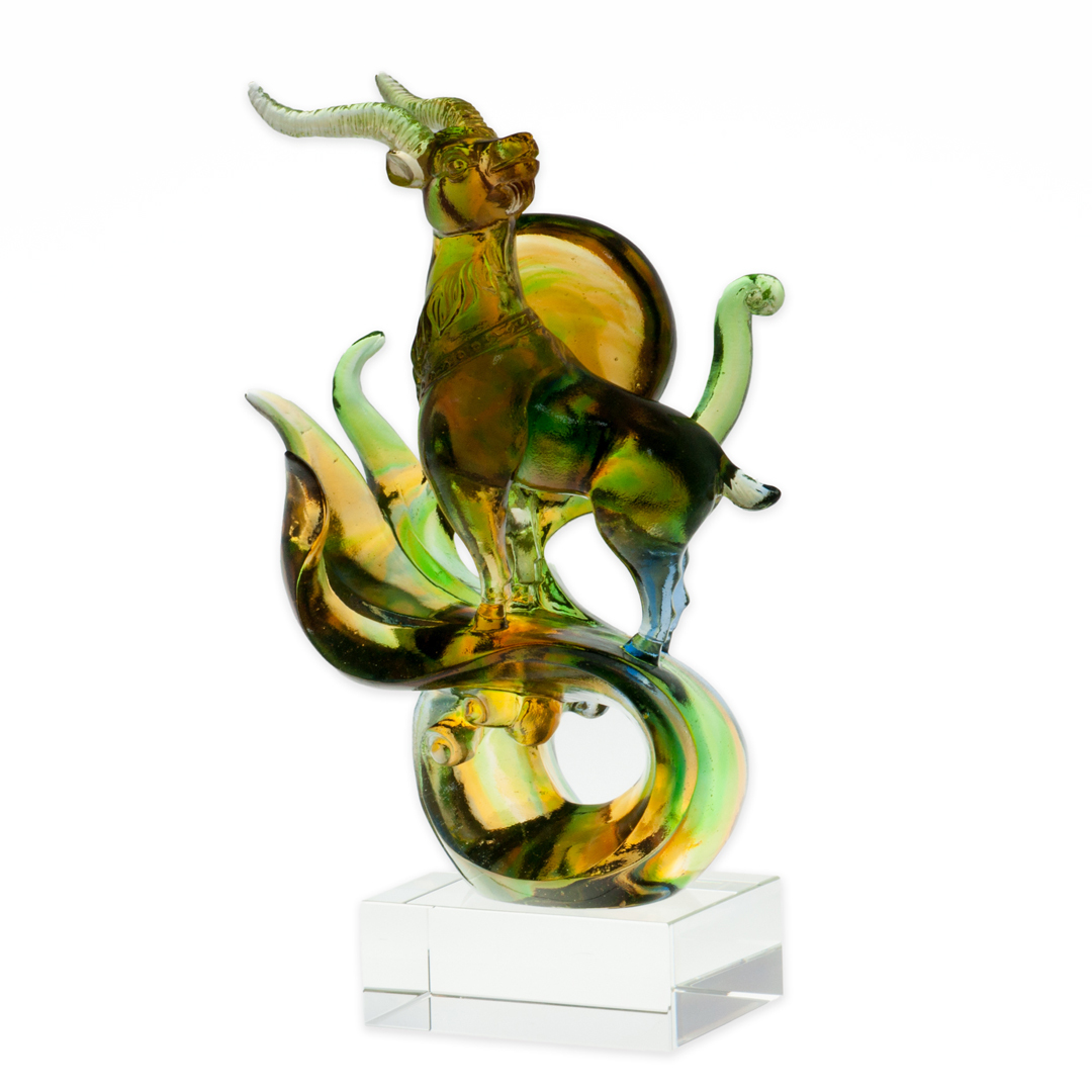 居家開運琉璃擺飾｜領頭羊 領導突破招財珍藏首選