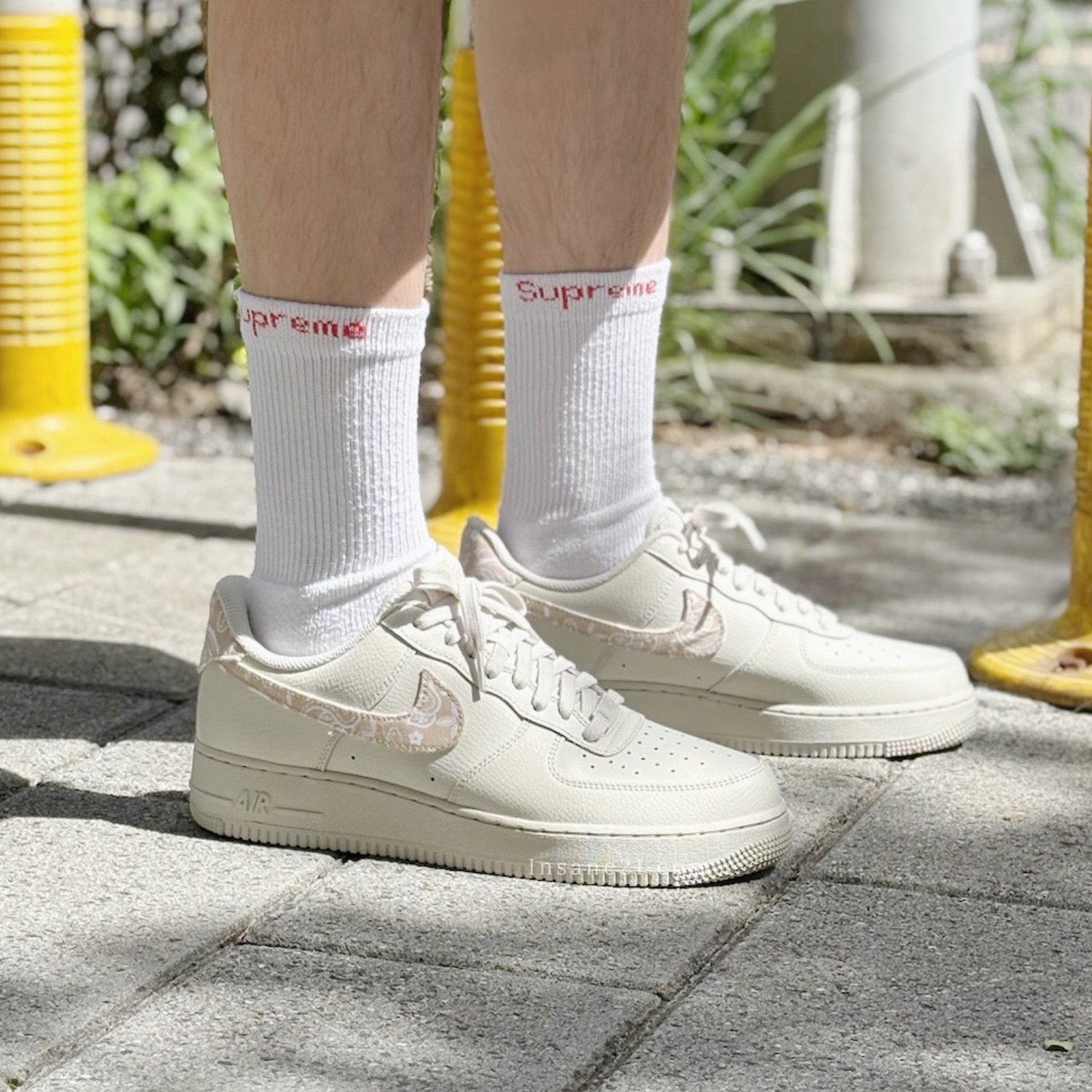 NIKE AIR FORCE 1 卡其變形蟲 米白 女鞋 IH2051-072