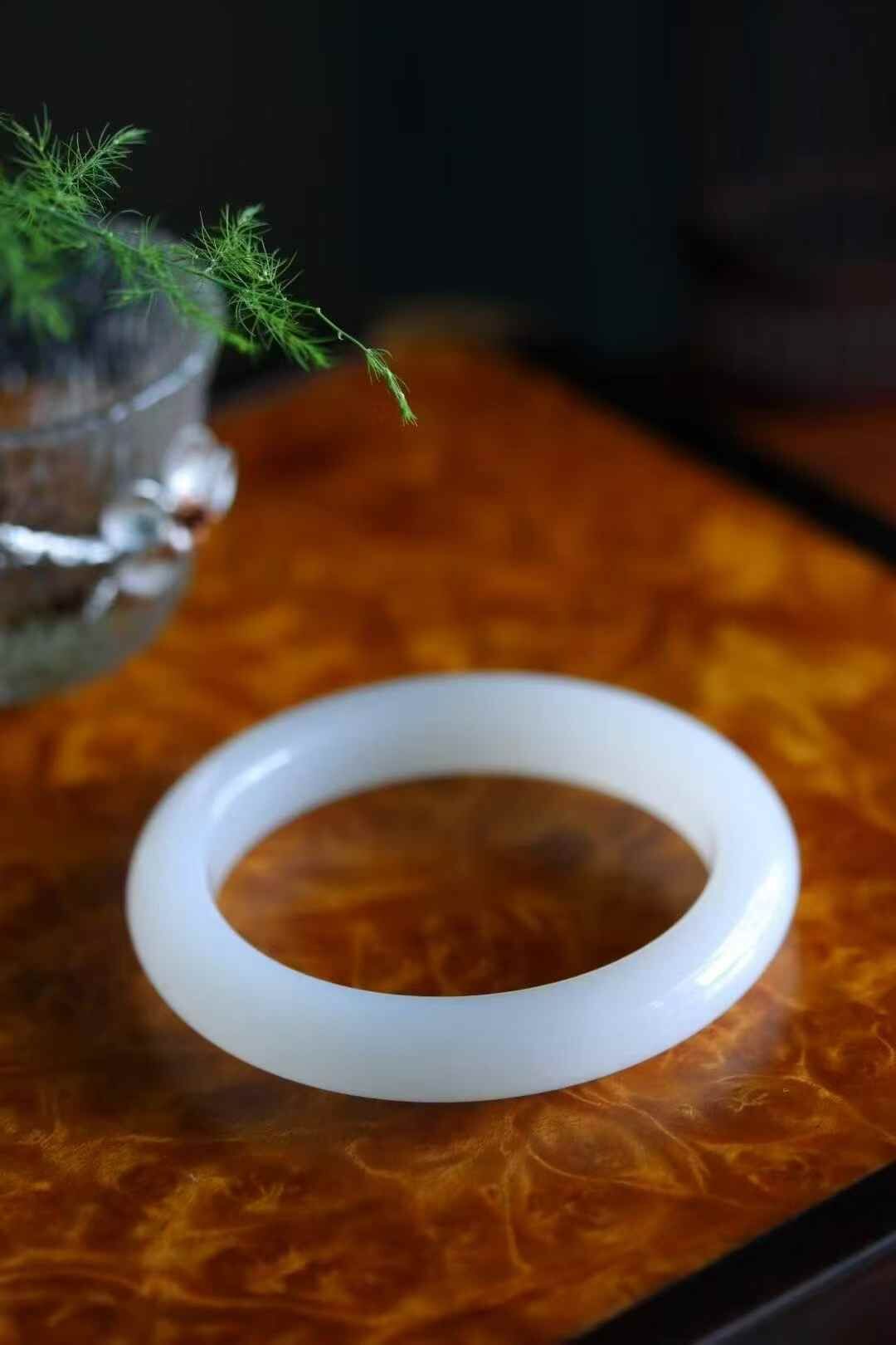 712746 59.2mm和田玉羊脂白玉手鐲 (58-60)