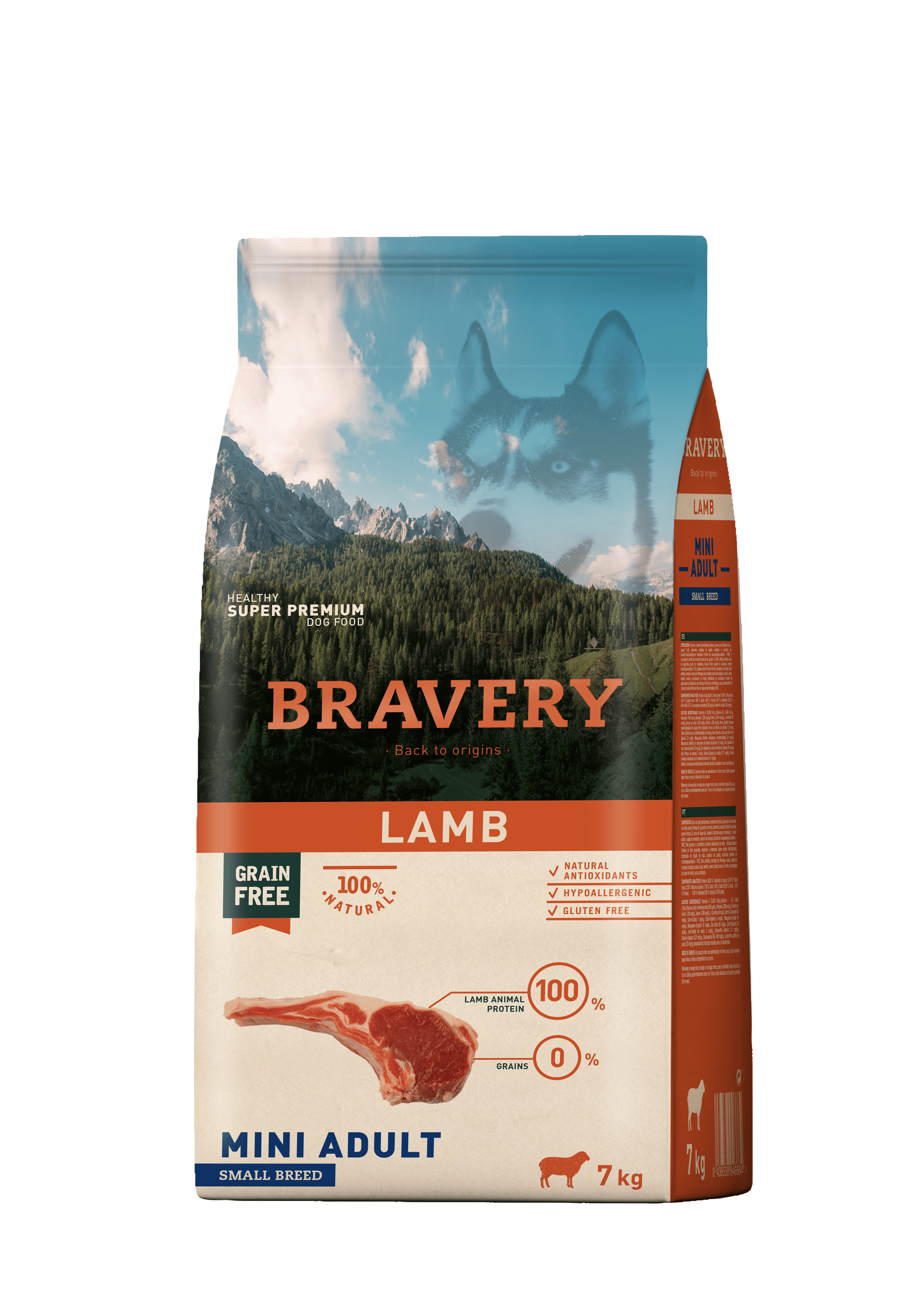 【西班牙 Bravery】總代理-焙菲力 健康食糧 (小型成犬) 羊肉