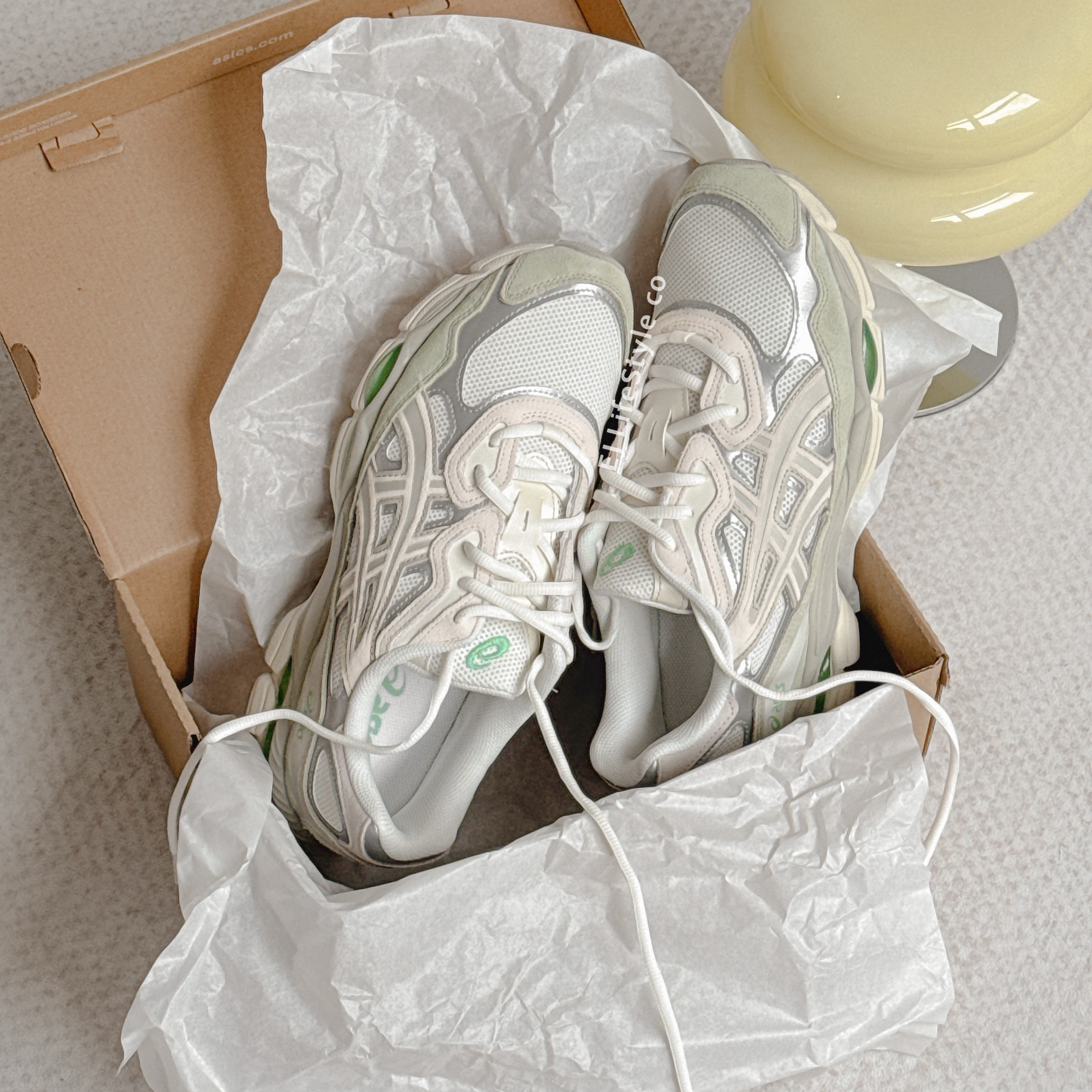 ASICS GEL-NYC "CREAM FOSSIL" 奶油灰綠 米灰 麂皮 男女鞋 1203A383-112 / 調貨