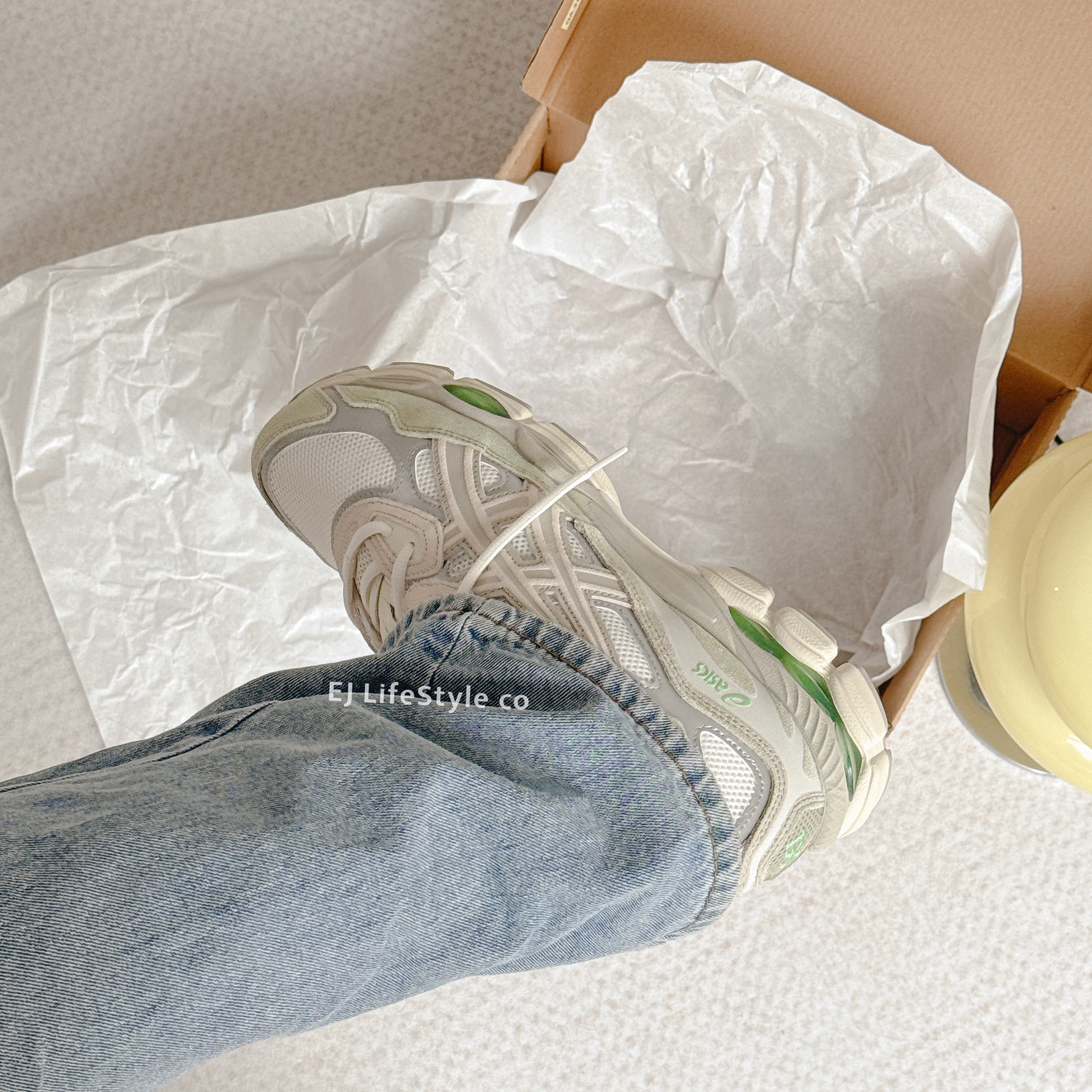 ASICS GEL-NYC "CREAM FOSSIL" 奶油灰綠 米灰 麂皮 男女鞋 1203A383-112 / 調貨