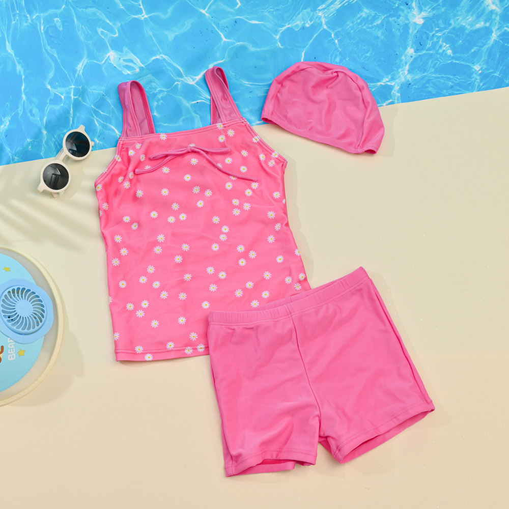 YG569-女童兩件式褲裝-花