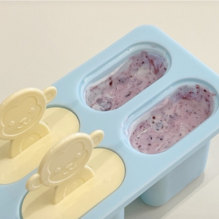 【樂森藥局】韓國 INCOC 製冰所 白金矽膠製冰盒－4格雪糕冰棒（共三色）