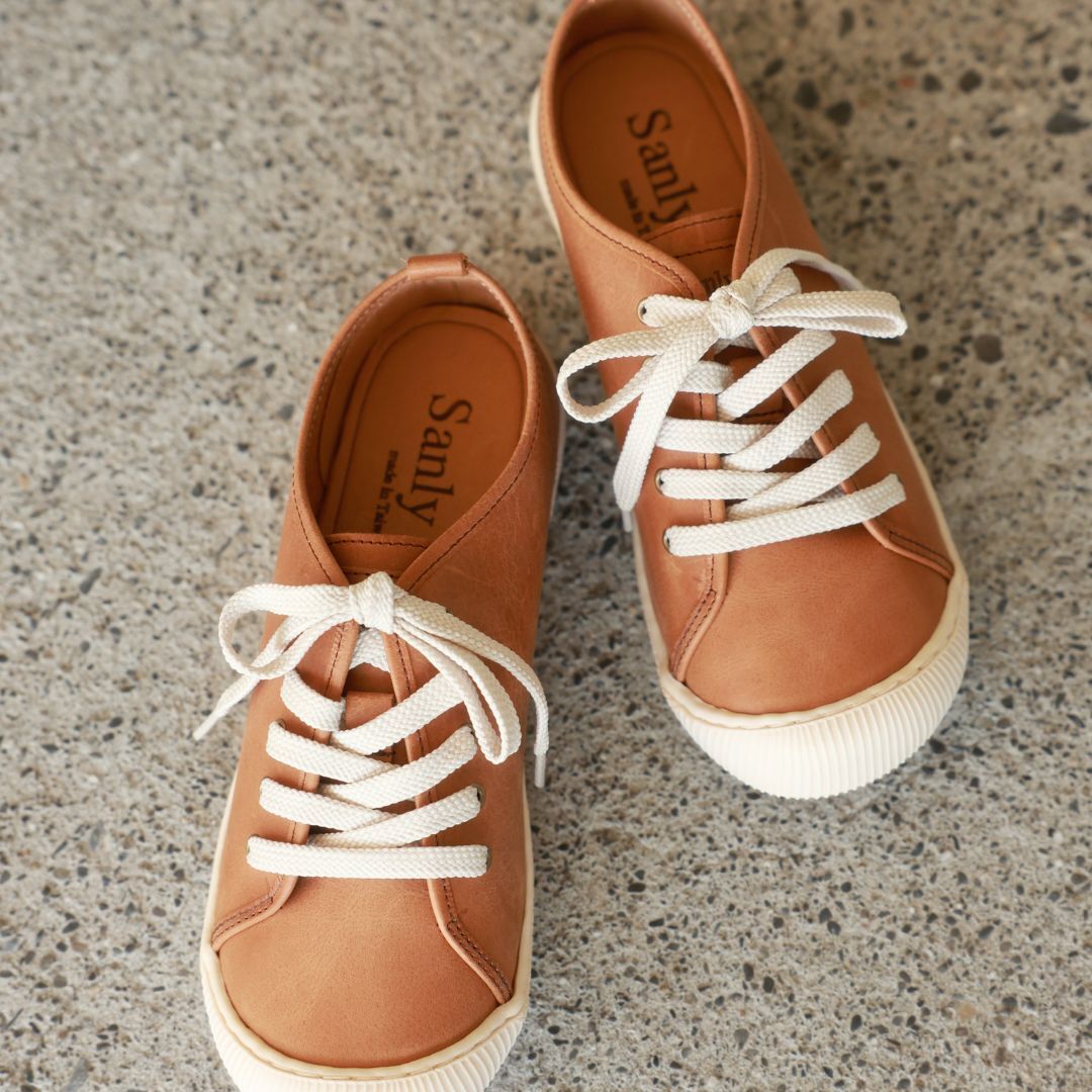 油蠟牛皮饅頭鞋 焦糖棕(真皮女鞋/寬楦/超輕量)