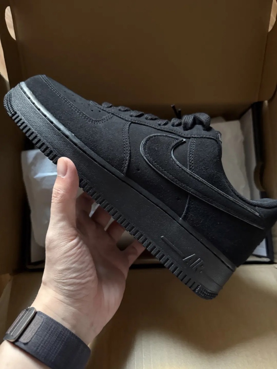 NIKE AIR FORCE 1 AF1 黑豹 全黑 黑武士 麂皮 男女鞋 HQ1966-002 / 預購