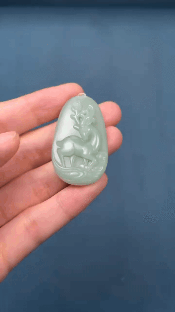 712257 和田玉一路如意