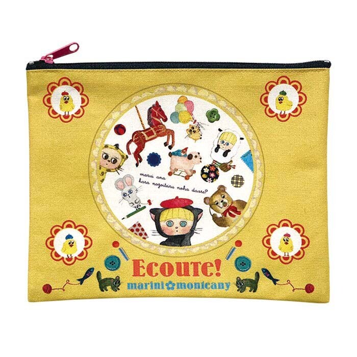 【日本製】ECOUTE! 零錢包ecoute minette貓 收納包 帳本收納包