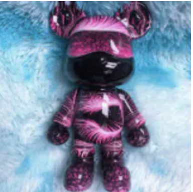 251110 -A9 流體熊儲錢罐擺件（ 黑粉） （12月尾陸續發貨只限尖沙咀門市自取不包郵/只限相同感覺色系/款式皆不同/師傅即興創作）