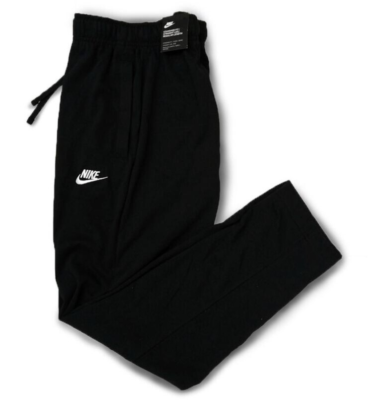 【現貨出清】Nike Sportswear Club Fleece 男款平織束口長褲 黑色 運動休閒褲 輕薄長褲