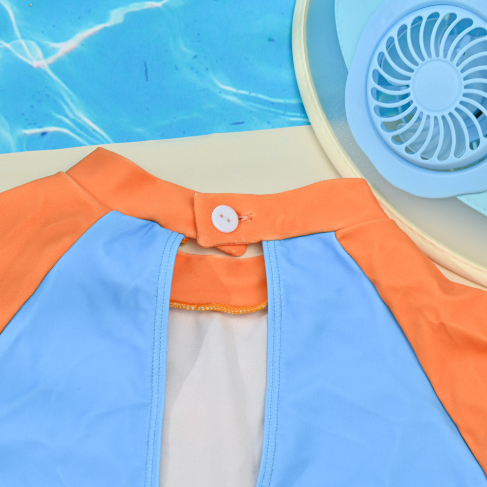 TB556-童短袖連身褲裝-印花