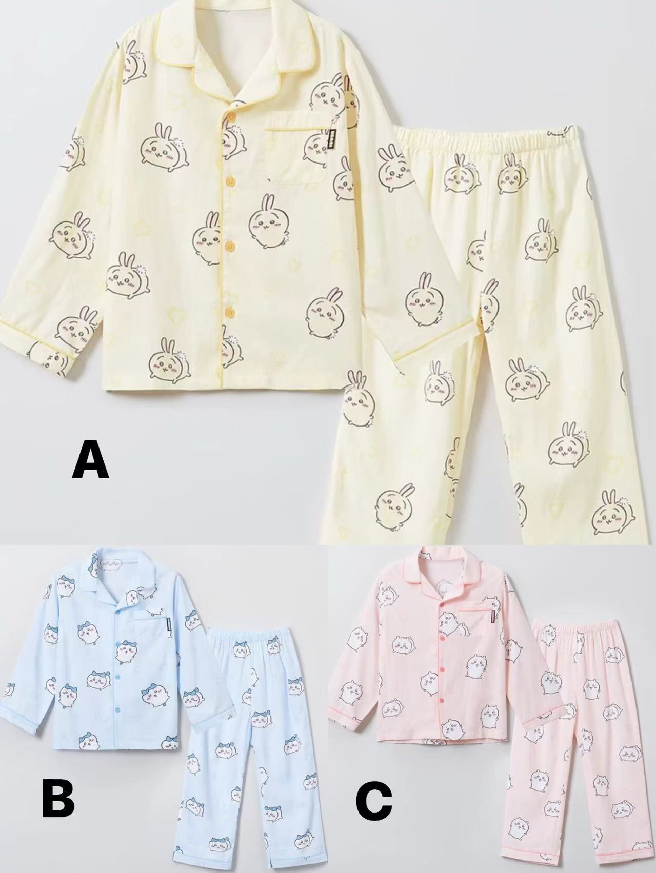 廠單 chiikawa親子秋冬睡衣