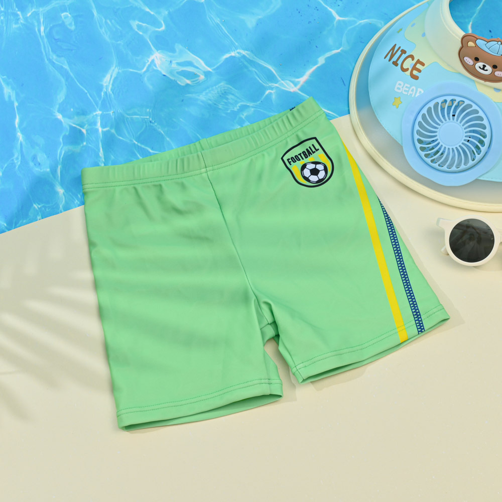 TB553-童超彈平口泳褲-綠