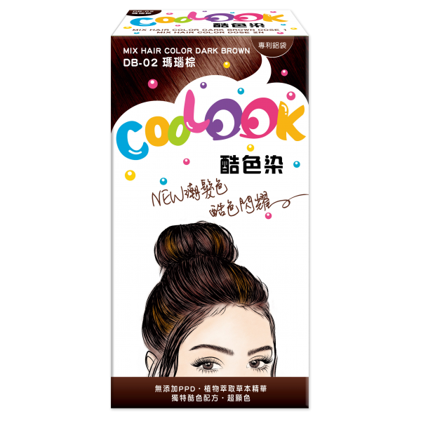 【酷色家】混搭染髮乳-DB瑪瑙棕