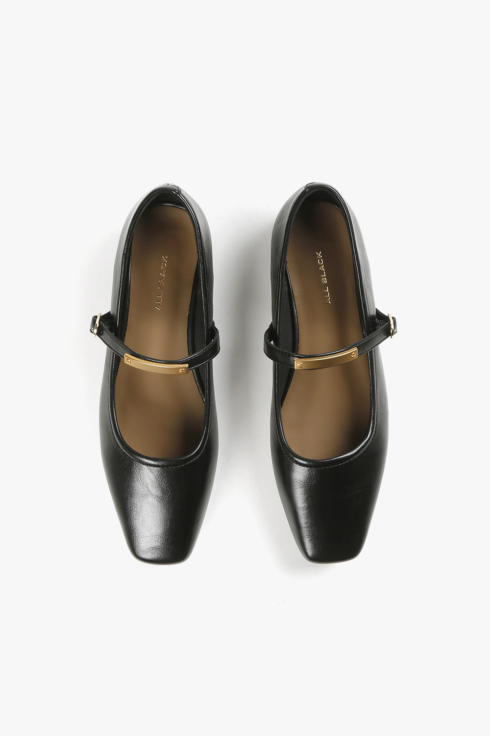 Momo 細帶方頭低跟瑪莉珍